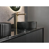 600-1500Mm Kirribilli Wall Hung Bathroom Vanity Matt Black Pvc Board Cabinet Only&Ceramic Top