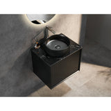 600-1500Mm Kirribilli Wall Hung Bathroom Vanity Matt Black Pvc Board Cabinet Only&Ceramic Top