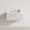 600-1500Mm Kirribilli Wall Hung Bathroom Vanity Matt White Pvc Board Cabinet Only&Ceramic Top