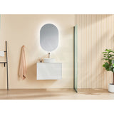 600-1500Mm Kirribilli Wall Hung Bathroom Vanity Matt White Pvc Board Cabinet Only&Ceramic Top