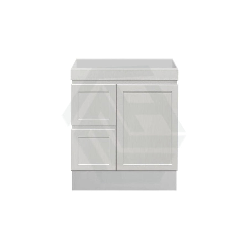 600-1500Mm Miami Freestanding With Kickboard Bathroom Vanity Matt White Shaker Hampton Style Left /