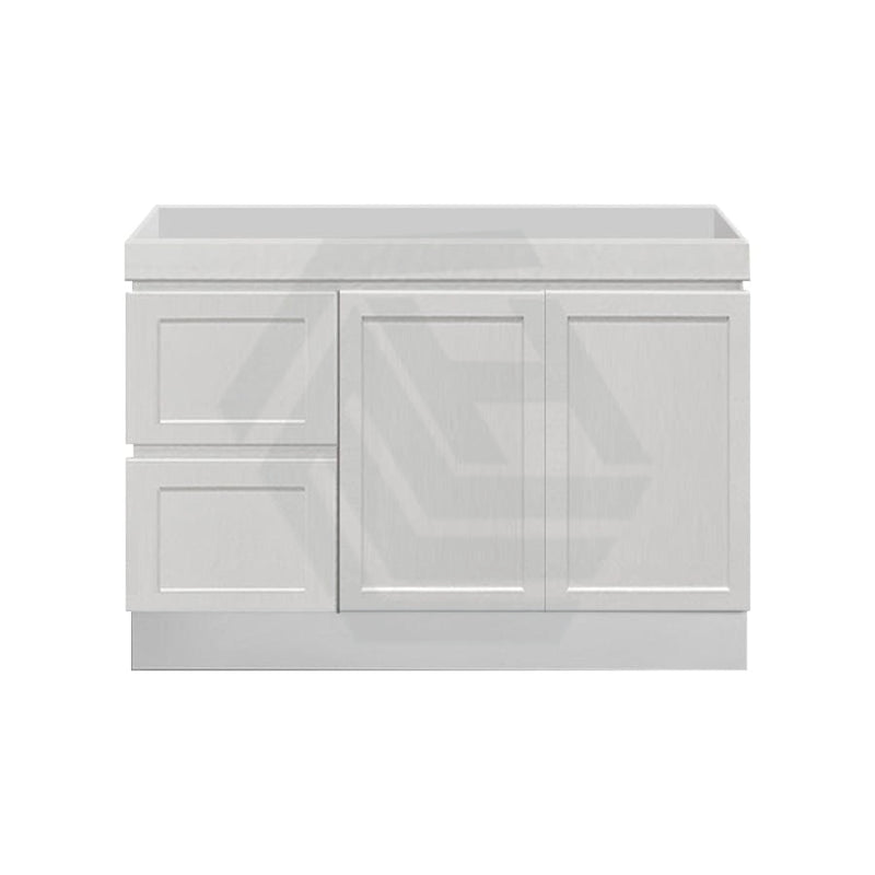 600-1500Mm Miami Freestanding With Kickboard Bathroom Vanity Matt White Shaker Hampton Style Left /