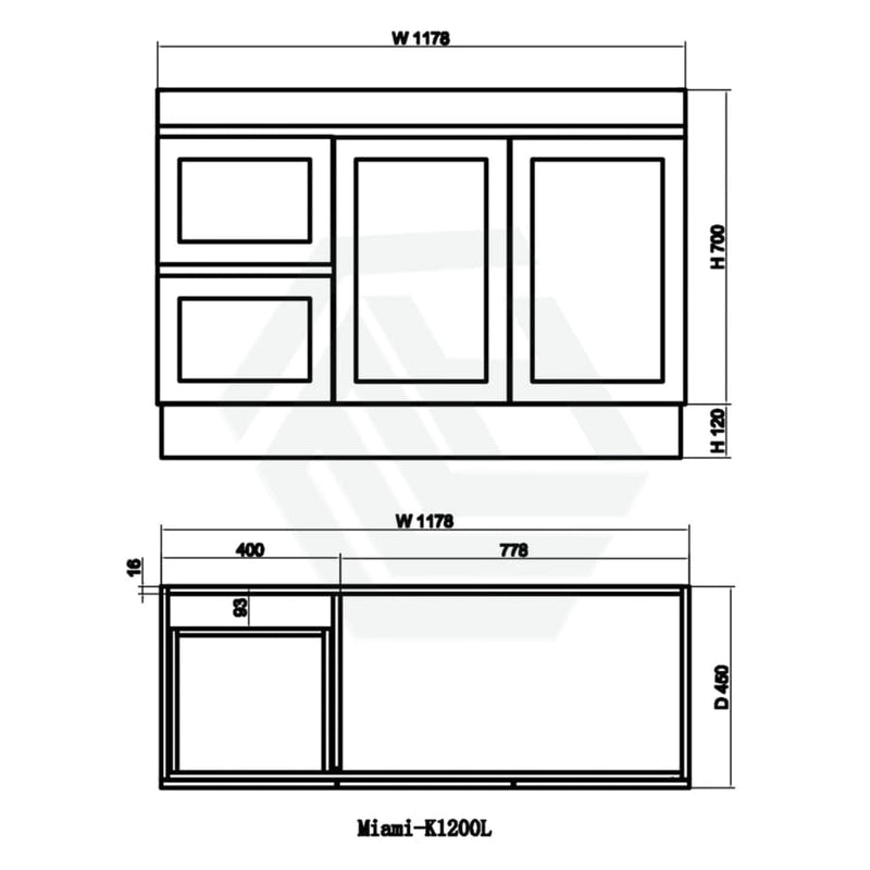 600-1500Mm Miami Freestanding With Kickboard Bathroom Vanity Matt White Shaker Hampton Style Left /