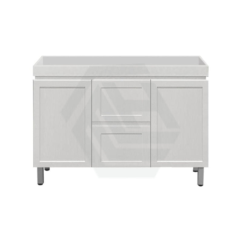 600-1500Mm Miami Freestanding With Legs Bathroom Vanity Matt White Shaker Hampton Style Left / Right