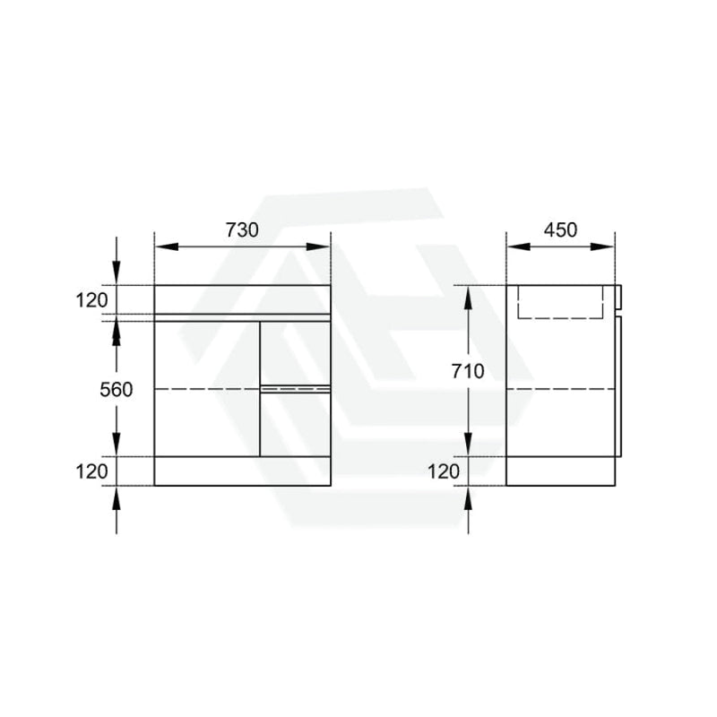 600-1500Mm Premium Bathroom Freestanding Vanity Kickboard White Pvc Polyurethane Cabinet Only &