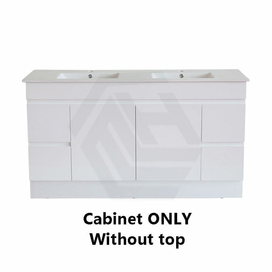 600-1500Mm Premium Bathroom Freestanding Vanity Kickboard White Pvc Polyurethane Cabinet Only &