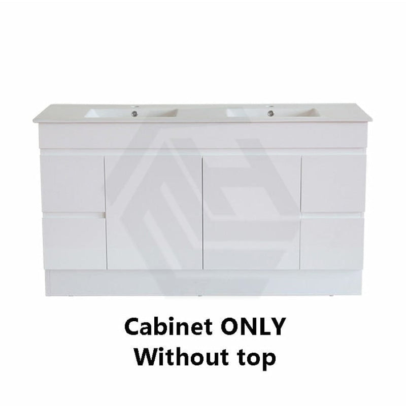 600-1500Mm Premium Bathroom Freestanding Vanity Kickboard White Pvc Polyurethane Cabinet Only &