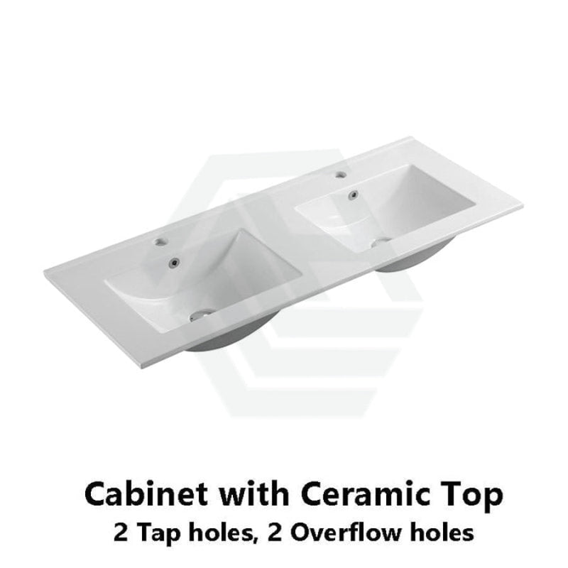 600-1500Mm Premium Bathroom Freestanding Vanity White Pvc Polyurethane Cabinet Only & Ceramic Top