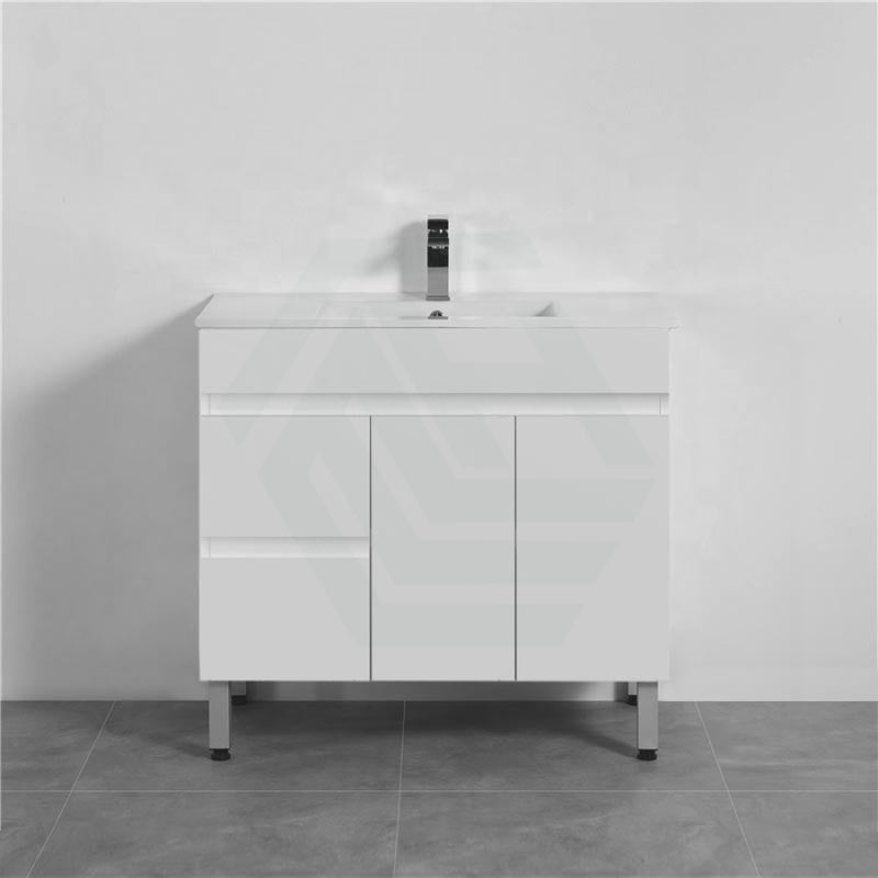 900mm Pvc Freestanding Vanity Gloss White