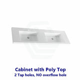 1500Mm Thena Wall Hung Plywood Vanity Matt White Linear Surface Single/Double Bowls Cabinet Only For