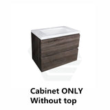 600-1500Mm Wall Hung Bathroom Floating Vanity Dark Grey Wood Grain Pvc Filmed Drawers Cabinet