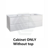 600-1500Mm Wall Hung Bathroom Floating Vanity Matt White Pvc Vacuum Filmed Drawers Cabinet