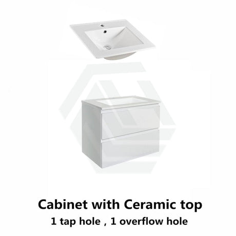 600-1500Mm Wall Hung Bathroom Floating Vanity Matt White Pvc Vacuum Filmed Drawers Cabinet