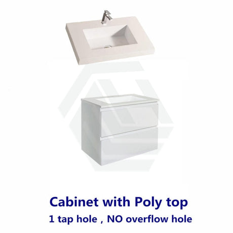 600-1500Mm Wall Hung Bathroom Floating Vanity Matt White Pvc Vacuum Filmed Drawers Cabinet