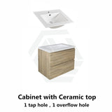 600-1500Mm Wall Hung Bathroom Floating Vanity White Oak Wood Grain Pvc Filmed Drawers Cabinet