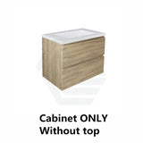 600-1500Mm Wall Hung Bathroom Floating Vanity White Oak Wood Grain Pvc Filmed Drawers Cabinet