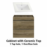 600-1500Mm Wall Hung Bathroom Vanity Dark Timber Cabinet Only