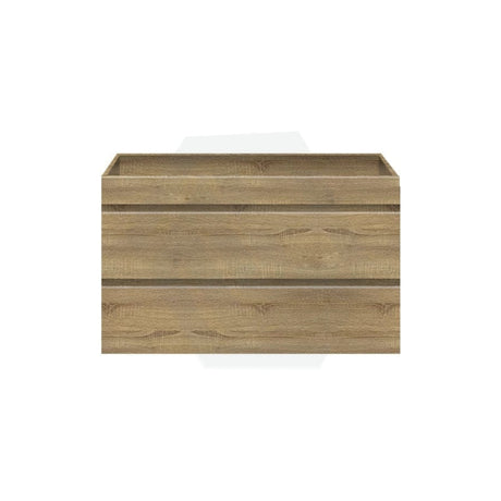 600-1500Mm Wall Hung Bathroom Vanity Timber Wood Grain Drawers Cabinet Only&Ceramic/Poly Top