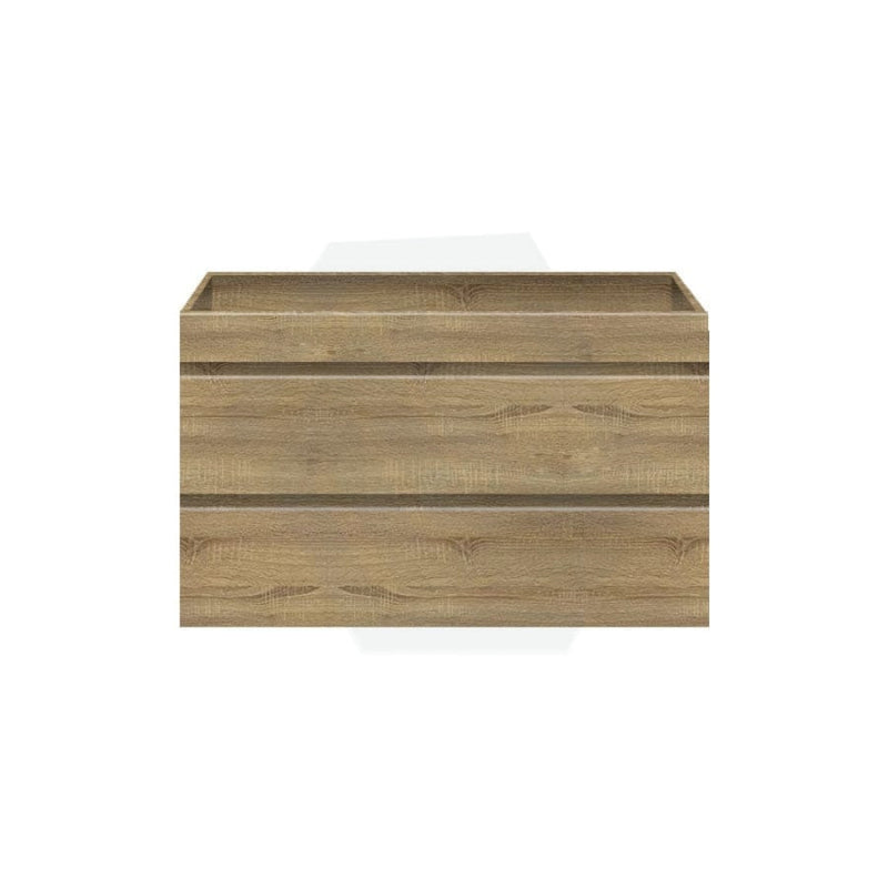 600-1500Mm Wall Hung Bathroom Vanity Timber Wood Grain Drawers Cabinet Only&Ceramic/Poly Top