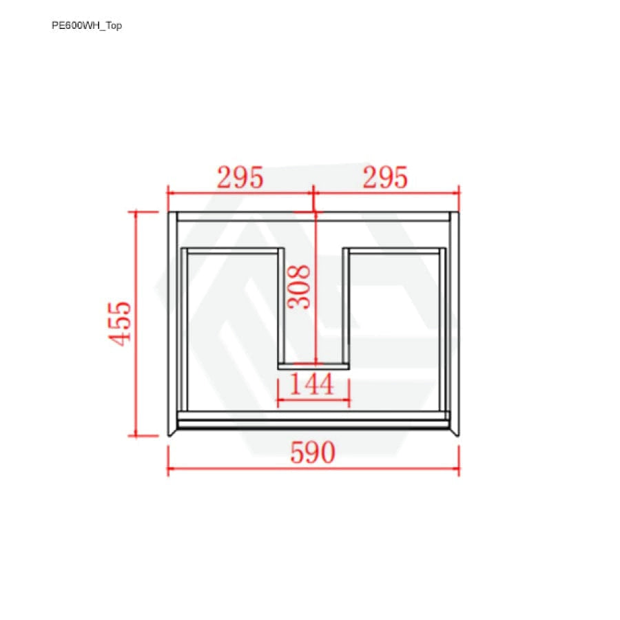 600-1500Mm Wall Hung Pvc Vanity Matt Black & White Cabinet Only For Bathroom 900Mm Vanities