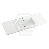 600-1500Mm Wall Hung Pvc Vanity With Matt White Finish For Bathroom Cabinet Only & Ceramic/Poly Top