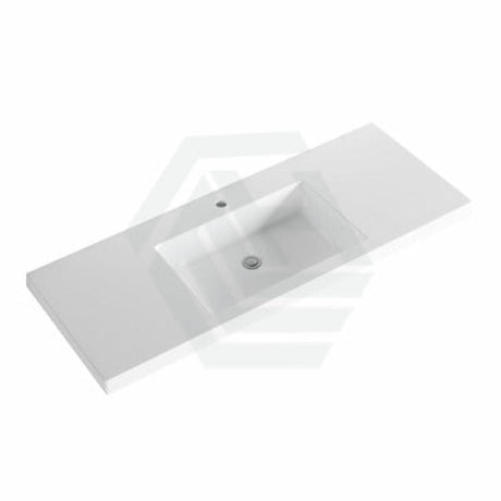 600-1500Mm Wall Hung Pvc Vanity With Matt White Finish For Bathroom Cabinet Only & Ceramic/Poly Top