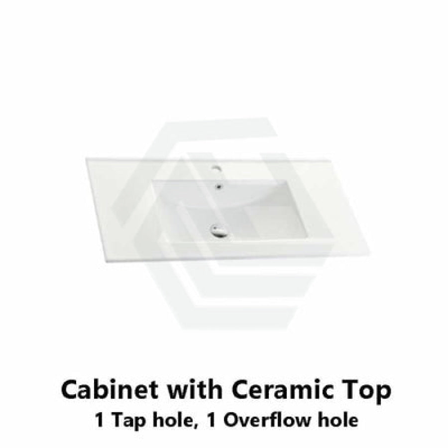 600-1500Mm Wall Hung Pvc Vanity With Matt White Finish For Bathroom Cabinet Only & Ceramic/Poly Top