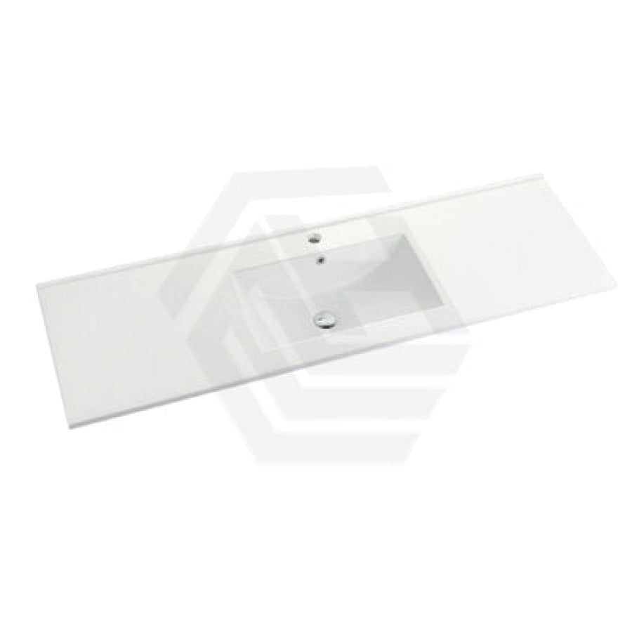 600-1500Mm Wall Hung Pvc Vanity With Matt White Finish For Bathroom Cabinet Only & Ceramic/Poly Top