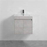 600-1500Mm Wall Hung Vanity Concrete Grey Finish Plywood Cabinet Only For Bathroom Vanities