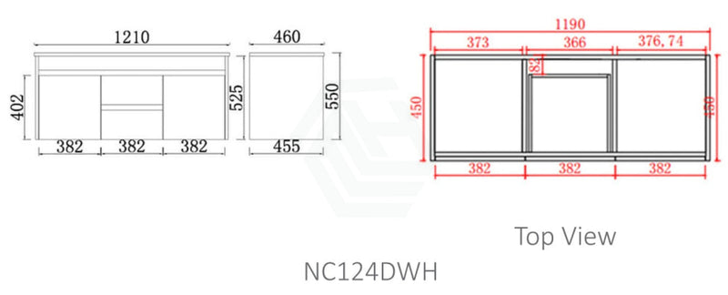 600-1500Mm Wall Hung Vanity Concrete Grey Finish Plywood Cabinet Only For Bathroom Vanities