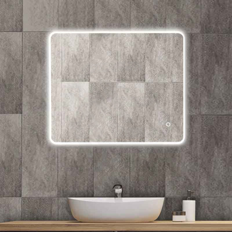 600/750/800/1200Mm Led Mirror Rectangle Acrylic Side Light 900X750Mm