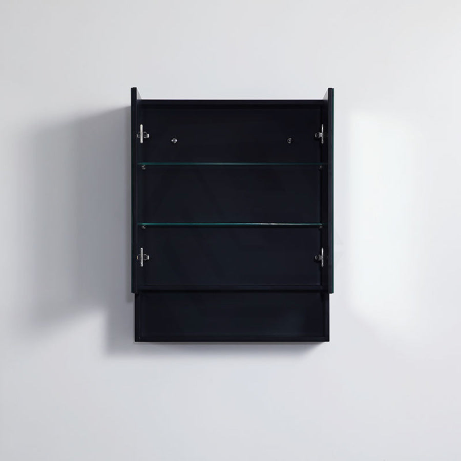 600/750/900/1200/1500Mm Fremantle Shaving Cabinet With Mirror Pvc Board Wall Hung Storage Matt Black