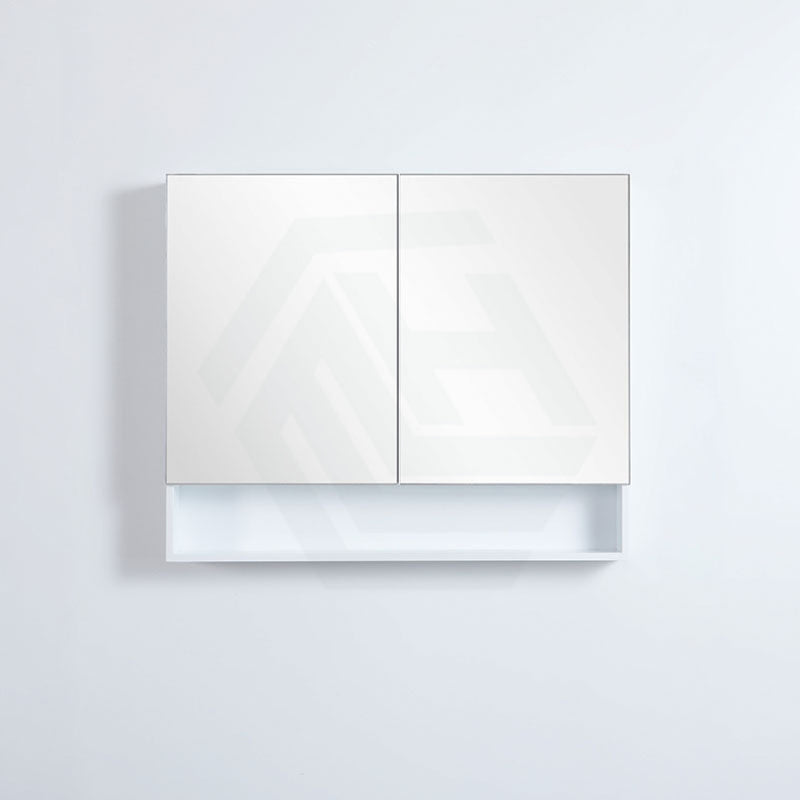 600/750/900/1200/1500Mm Fremantle Shaving Cabinet With Mirror Pvc Board Wall Hung Storage Matt White