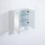 600/750/900/1200/1500Mm Fremantle Shaving Cabinet With Mirror Pvc Board Wall Hung Storage Matt White