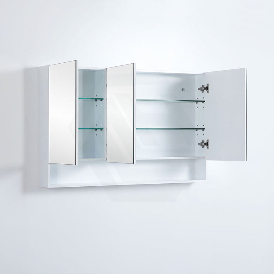 600/750/900/1200/1500Mm Fremantle Shaving Cabinet With Mirror Pvc Board Wall Hung Storage Matt White