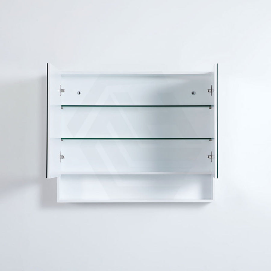 600/750/900/1200/1500Mm Fremantle Shaving Cabinet With Mirror Pvc Board Wall Hung Storage Matt White