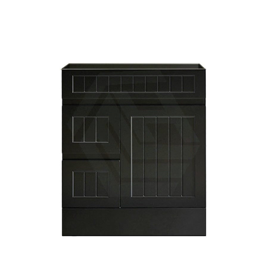 600/750/900/1200/1500Mm Hampton Freestanding With Kickboard Vanity Pvc Board Matt Black Linear