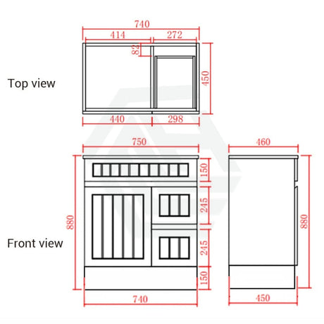 600/750/900/1200/1500Mm Hampton Freestanding With Kickboard Vanity Pvc Board Matt Black Linear