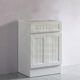 600/750/900/1200/1500Mm Hampton Freestanding With Kickboard Vanity Pvc Board Matt White Linear