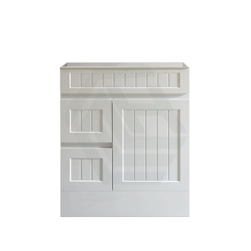 600/750/900/1200/1500Mm Hampton Freestanding With Kickboard Vanity Pvc Board Matt White Linear