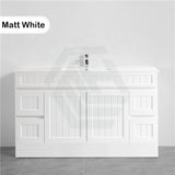 600/750/900/1200/1500Mm Hampton Freestanding With Kickboard Vanity Pvc Board Matt White Linear