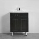 600mm Freestanding Vanity Pvc Matt Black