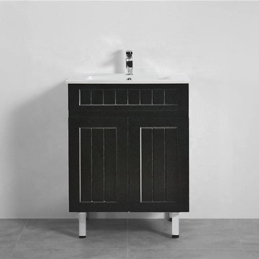 600mm Freestanding Vanity Pvc Matt Black