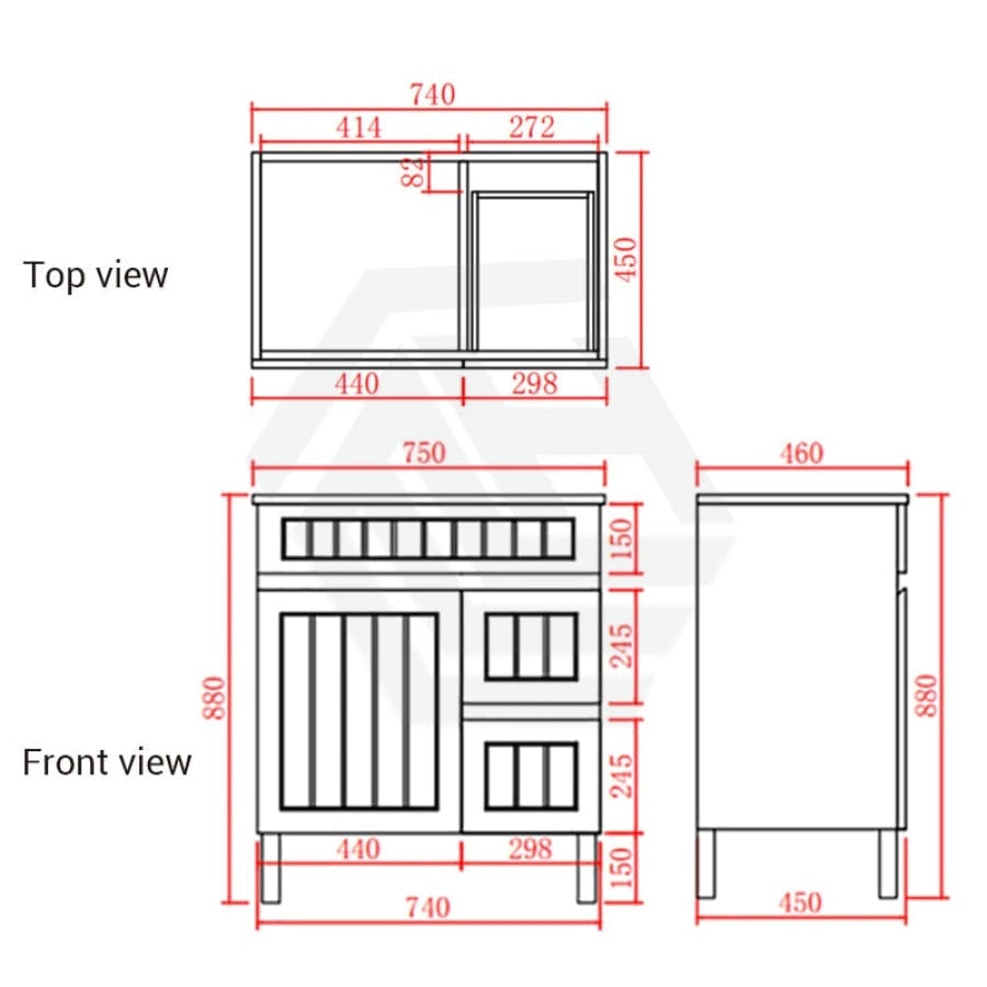 600/750/900/1200/1500Mm Hampton Freestanding With Legs Vanity Pvc Board Matt Black Linear Surface