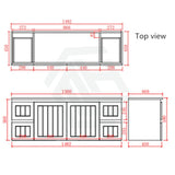 600/750/900/1200/1500Mm Hampton Wall Hung Vanity Pvc Board Matt White Linear Surface Vanities