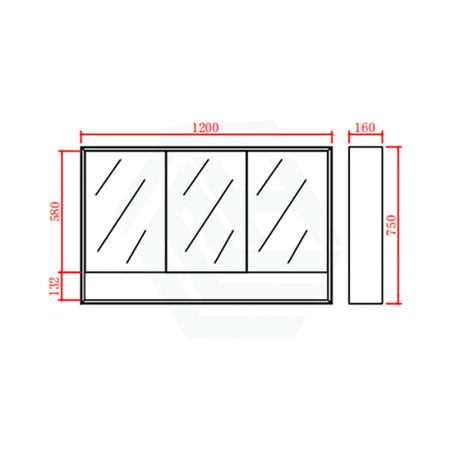 600/750/900/1200/1500mm Shaving Cabinet With Mirror PVC Board Wall Hung Storage Matt Black