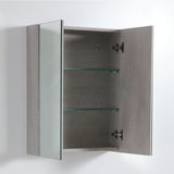 600/750/900/1200/1500Mm Pvc Pencil Edge Concrete Grey Shaving Cabinet With Mirror Tempered Glass