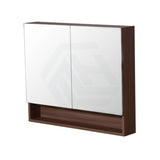 600/750/900/1200/1500Mm Shaving Cabinet With Mirror Pvc Board Wall Hung Storage Stella Walnut