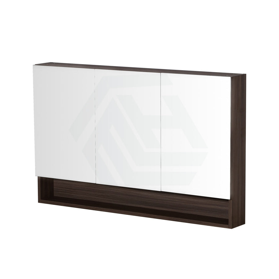 600/750/900/1200/1500Mm Shaving Cabinet With Mirror Pvc Board Wall Hung Storage Stella Walnut