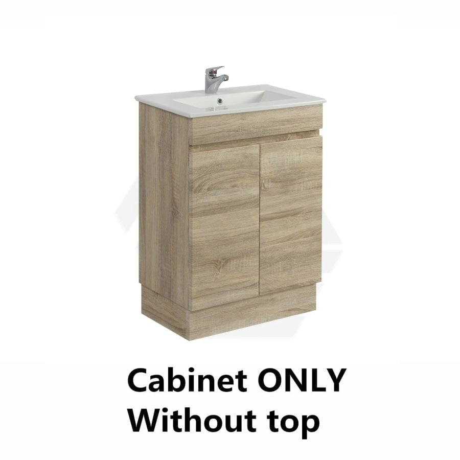 600-750Mm Narrow Berge Freestanding Bathroom Floor Vanity Kickboard White Oak Wood Grain Left/Right